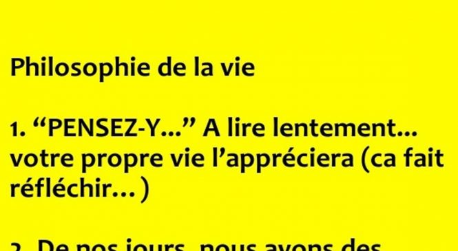 Philosophie de la vie