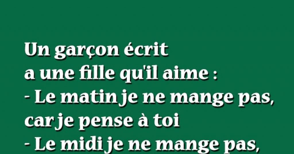 Un garçon écrit a une fille qu’il aime…