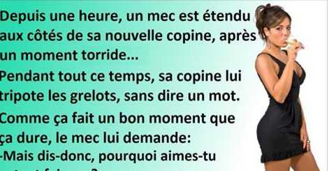 Après l’acte, un mec est étendu aux côtés de sa nouvelle copine…