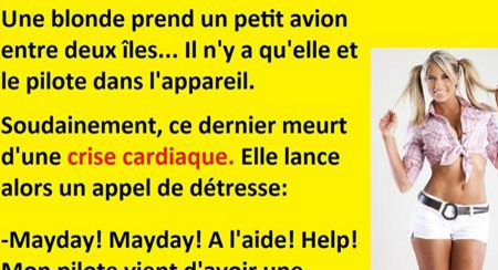 Une blonde lance un appel de détresse, la suite vous fera éclater de rire!