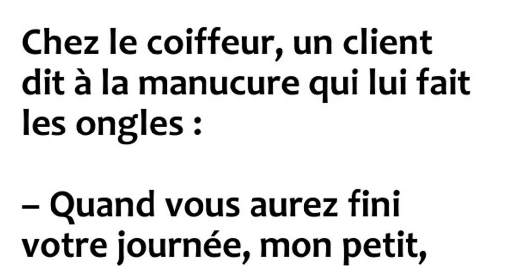 Chez le coiffeur…