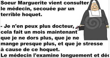 ​Soeur Marguerite vient consulter le médecin et apprend qu’elle est enceinte. La suite? MDR!!!