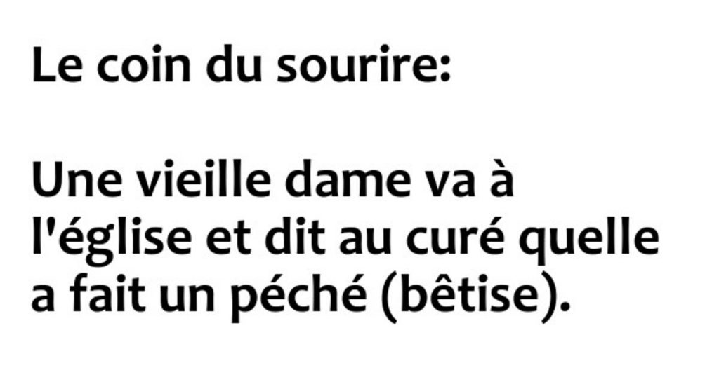 Le coin du sourire…