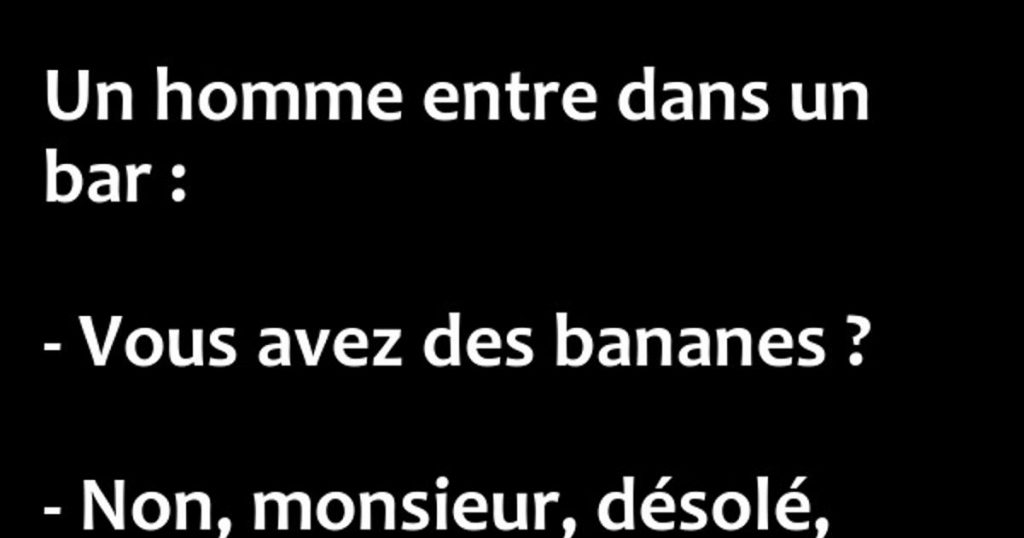Un mec s’en va dans un bar…