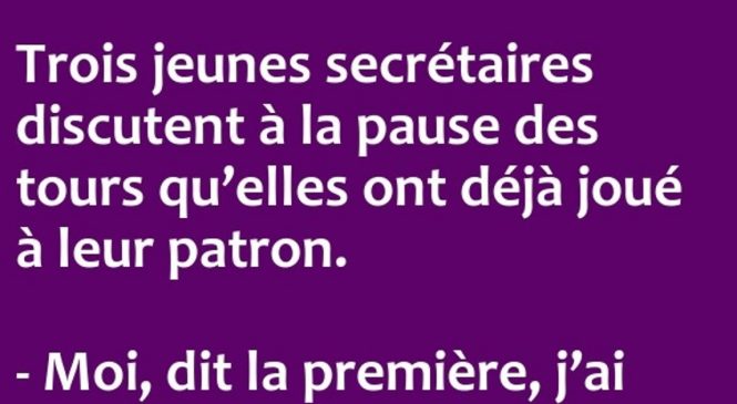 Trois jeunes secrétaires discutent …
