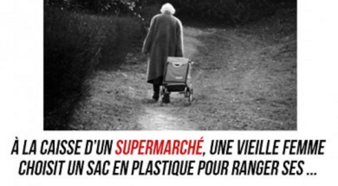 Une jeune caissière voulait faire la leçon à une vieille dame, mais voici sa réponse…