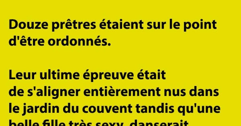 Douze prêtres étaient sur le point d’être ordonnés…