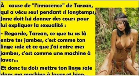 Jane initie Tarzan aux plaisirs de la vie…
