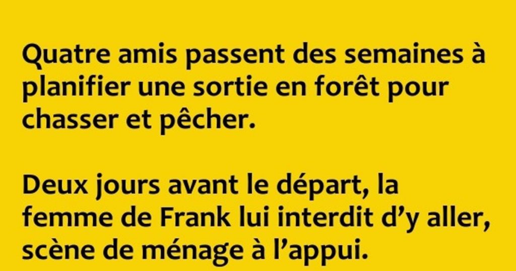 Quatre amis passent des semaines à planifier …
