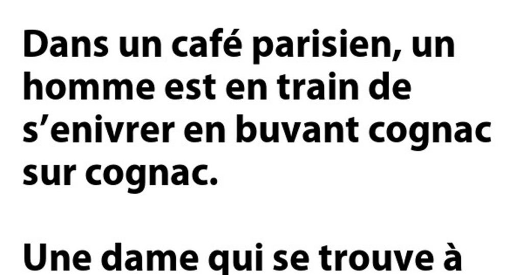 C’est dans un café parisien…