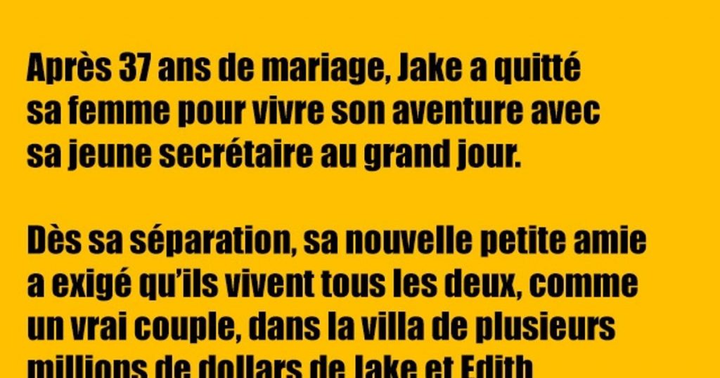 Après de longues années de mariage…