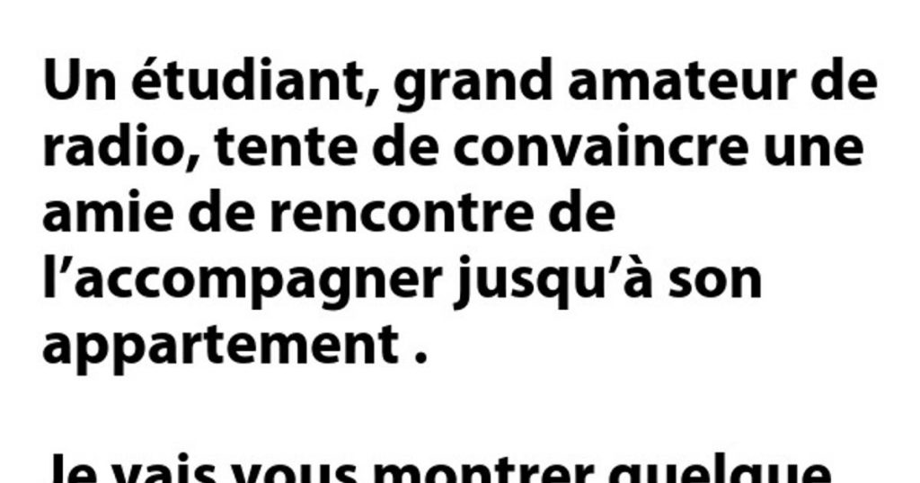 Un étudiant, grand amateur de radio !