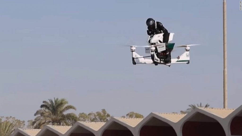 Hoversurf Scorpion-3 : La future moto volante de la police de Dubaï