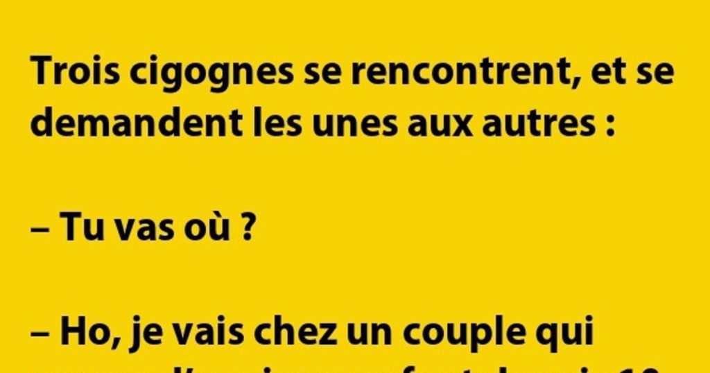 Ho ! Je vais chez un couple qui essaye …