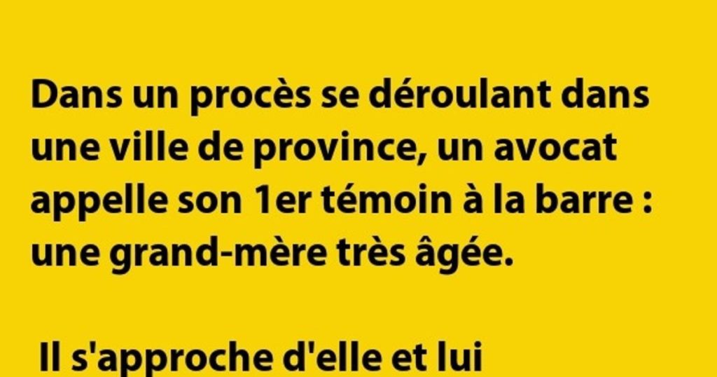 Dans un procès se déroulant…