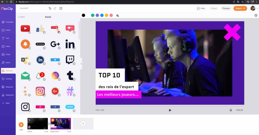 FlexClip : Vos montages de vidéos Youtube sans aucun effort
