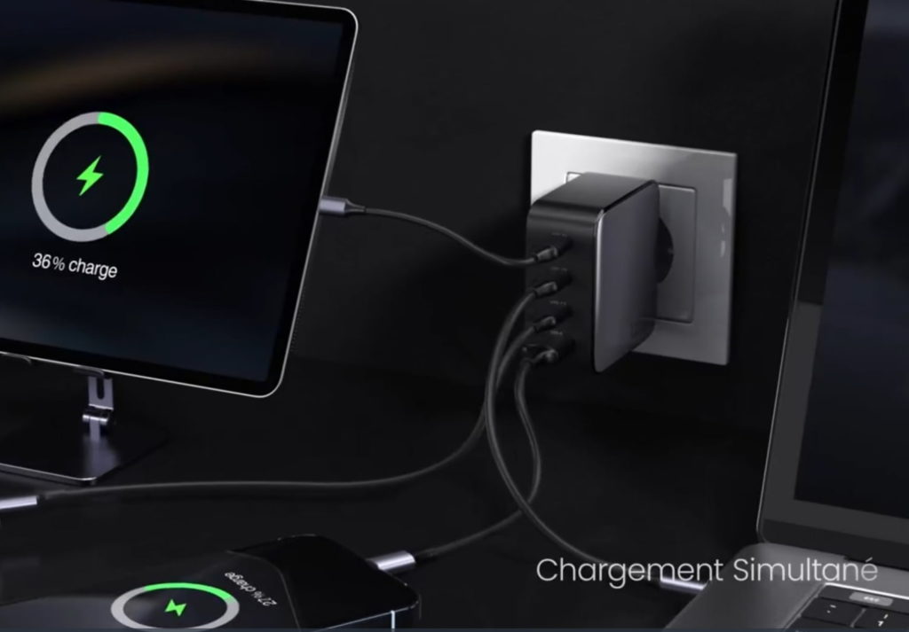 Ce chargeur USB-A et USB-C propose la charge rapide à 100 W