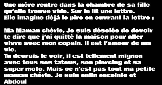 Bulletin scolaire et maman blague