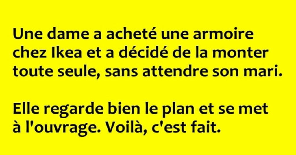 L’armoire Ikea et l’amant planqué dedans