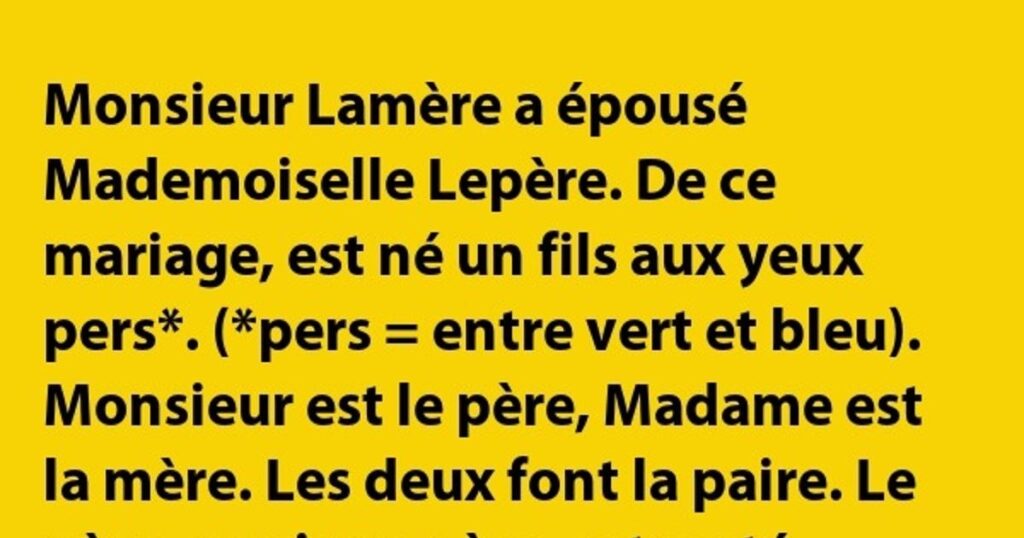 Monsieur Lamère a épousé