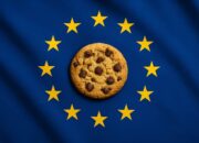 Cookie sur un drapeau européen