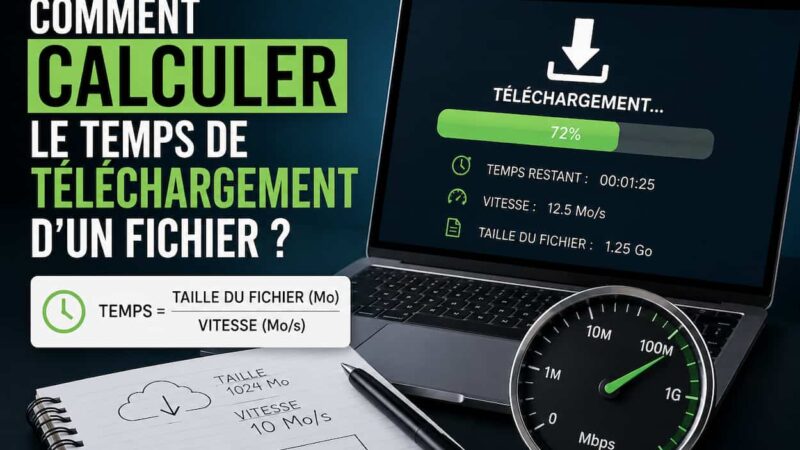 Calcul temps de téléchargement